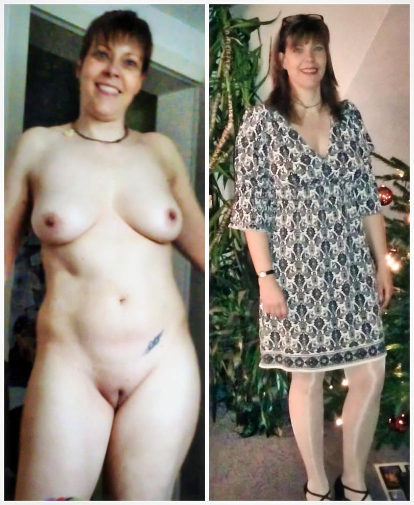 6P German wife dressed and undressed