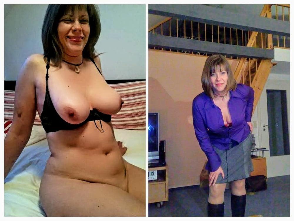 6P German wife dressed and undressed