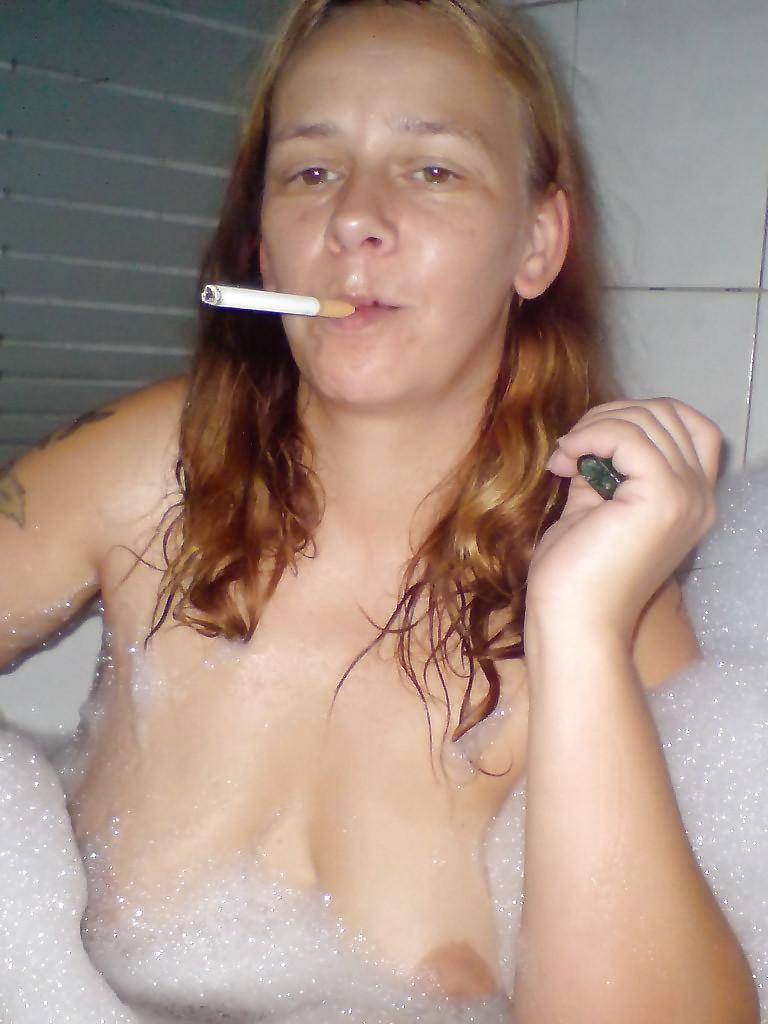 12P Smoking Old Slut