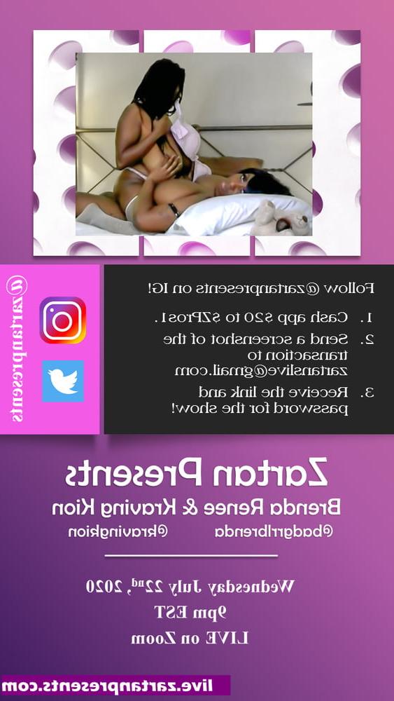 7P ZARTAN PRESENTS: BUSTY EBONY LESBIANS LIVE JULY 22 9pm EST