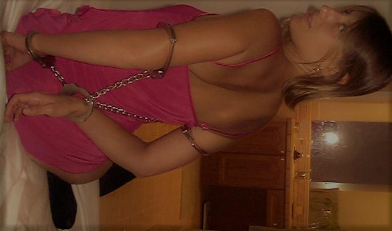 16P Wife in Real Handcuffs