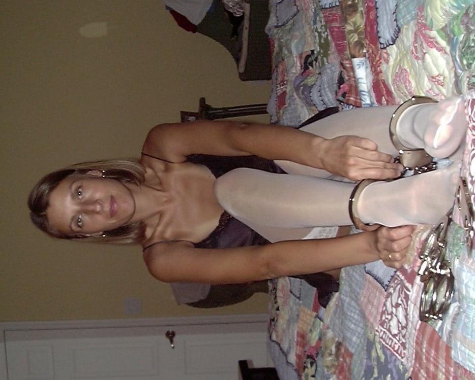 16P Wife in Real Handcuffs