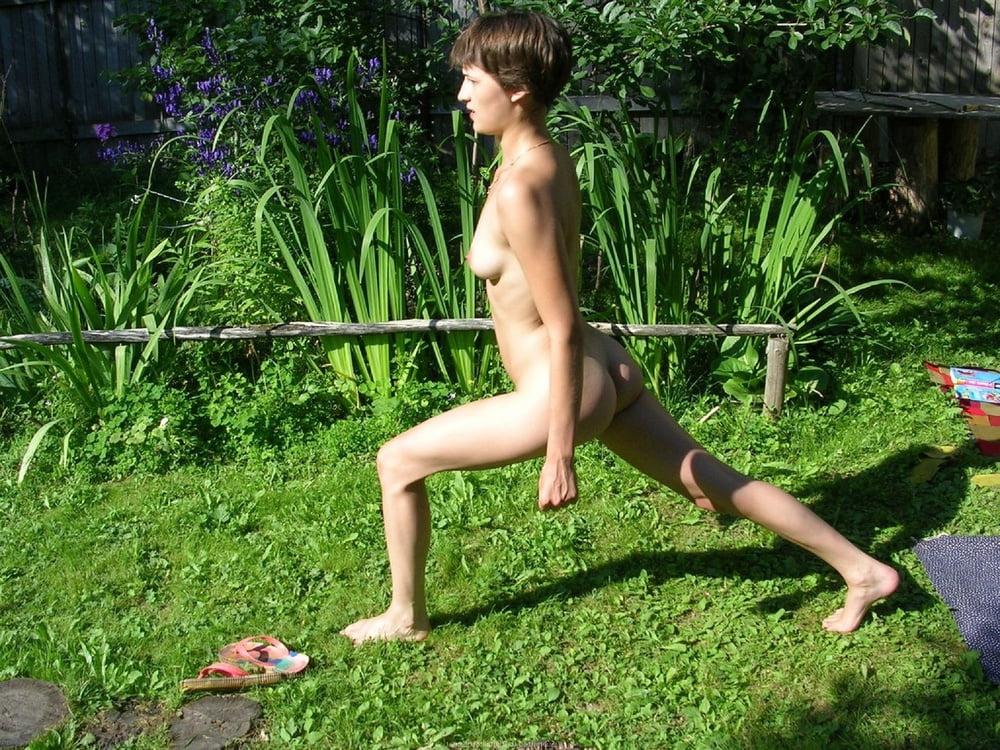 14P Beautiful wife in the garden