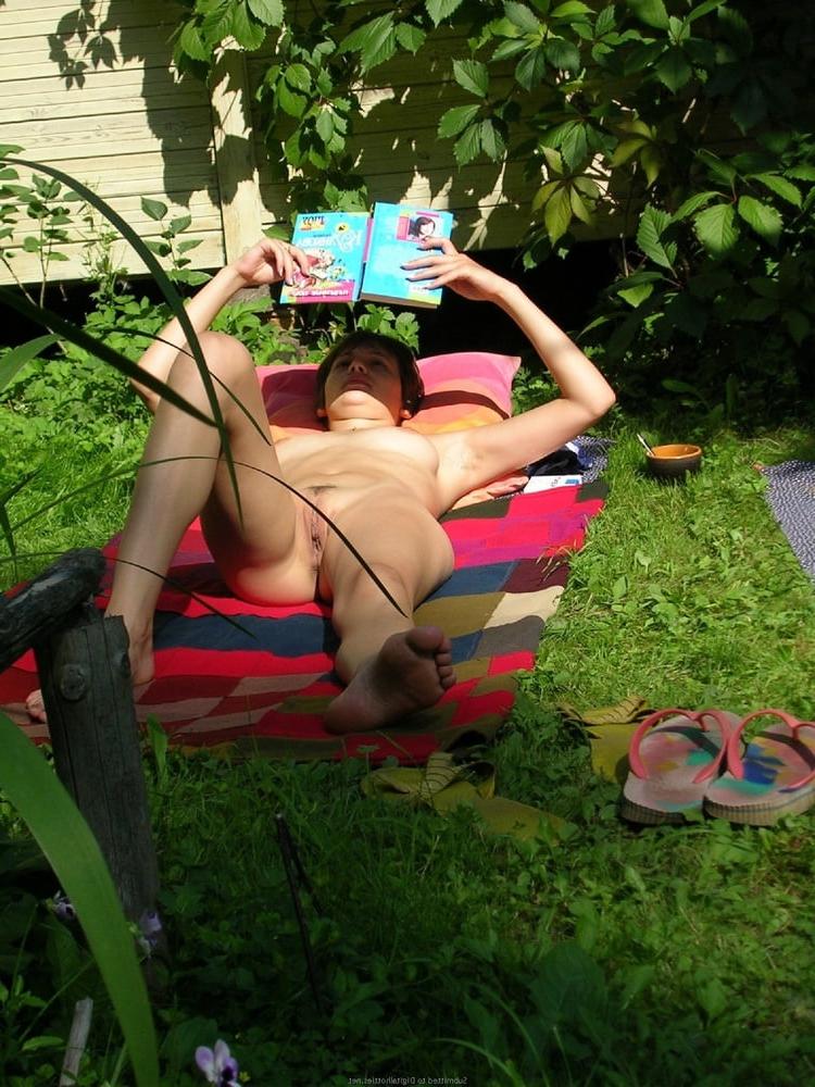 14P Beautiful wife in the garden