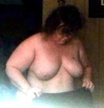 25P Ugly Pig Wife Chris in the frontroom