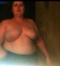 25P Ugly Pig Wife Chris in the frontroom