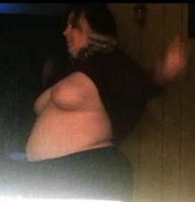 25P Ugly Pig Wife Chris in the frontroom