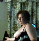 25P Ugly Pig Wife Chris in the frontroom