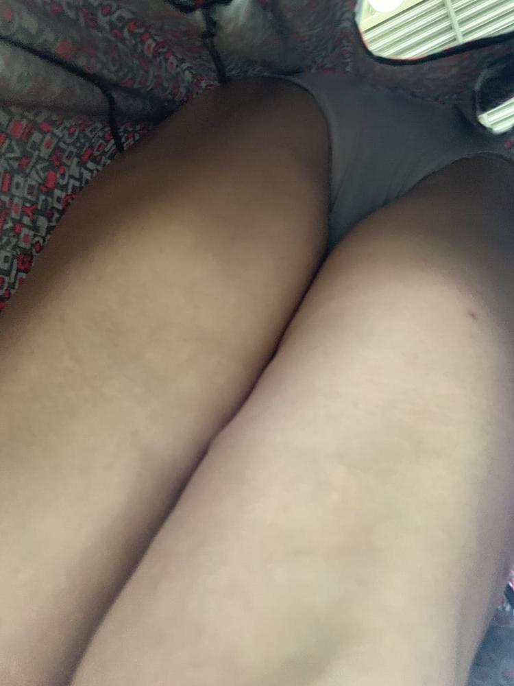 19P Upskirt granny in garden