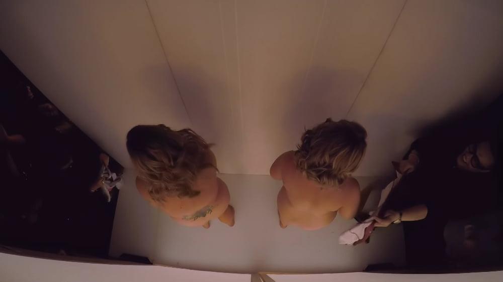 11P Beth and Hayley naked photoshoot and catwalk HTLGN