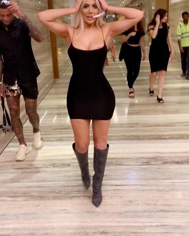 25P Female Celebrity Boots &amp; Leather - Chloe Ferry