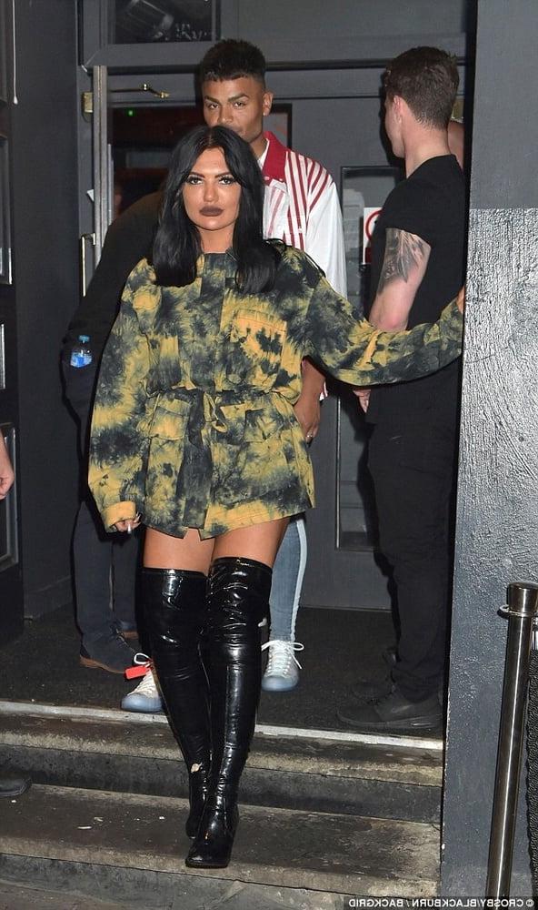25P Female Celebrity Boots &amp; Leather - Chloe Ferry