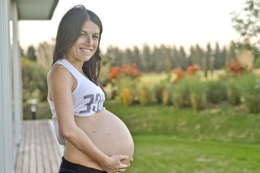 19P Young pregnant wife