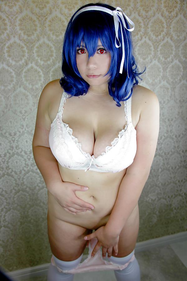9P Japanese Big Tits Blue Hair Cosplay