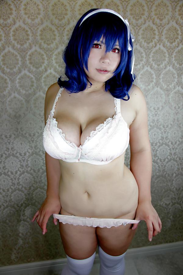 9P Japanese Big Tits Blue Hair Cosplay