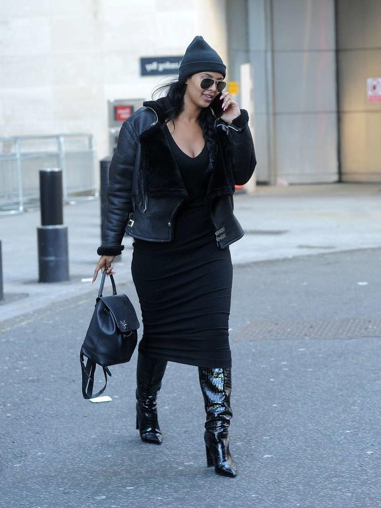 25P Female Celebrity Boots &amp; Leather - Maya Jama
