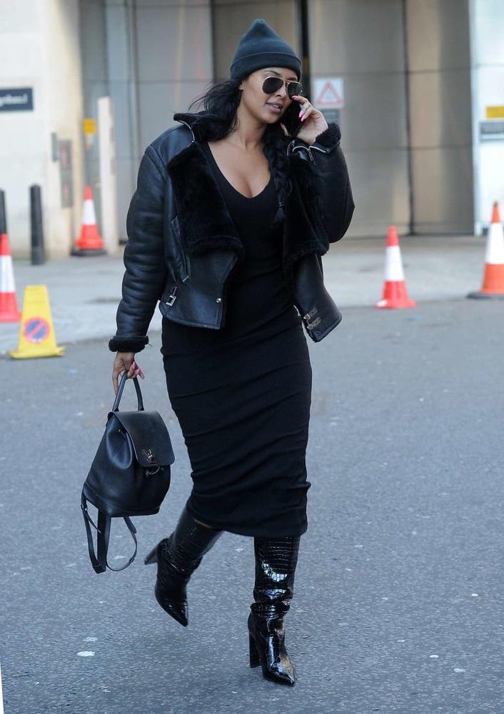 25P Female Celebrity Boots &amp; Leather - Maya Jama