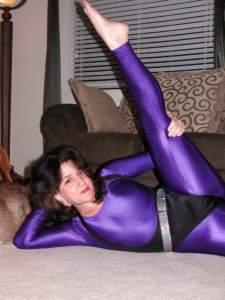 17P Purple catsuit