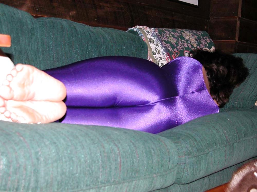 17P Purple catsuit