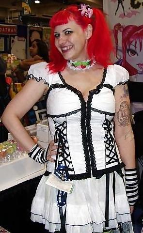 25P Punk Emo Tattoo Pierced Women 2