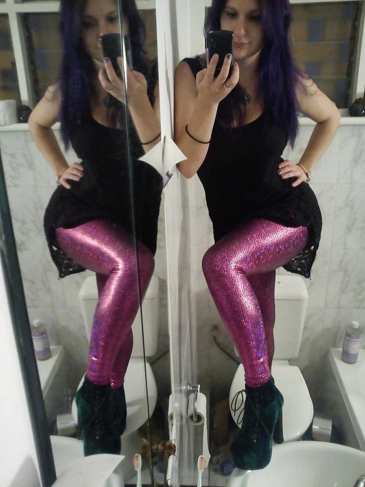 12P My sis and her girlfriend, sexy, leggings, tights, spandex,