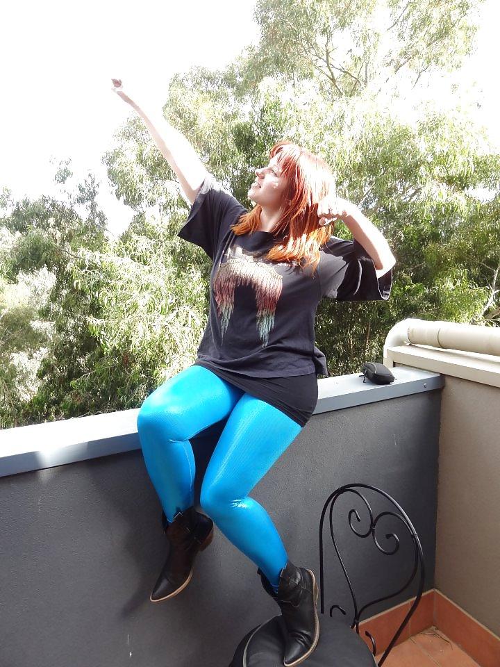 12P My sis and her girlfriend, sexy, leggings, tights, spandex,