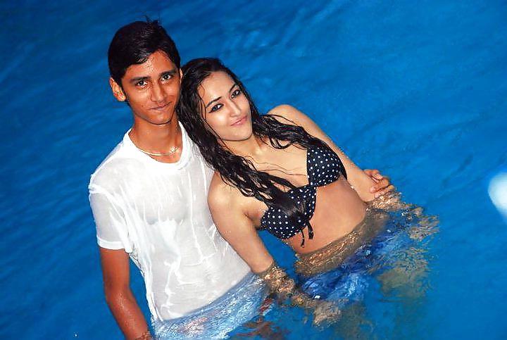 25P Indian Girls at Pool Party