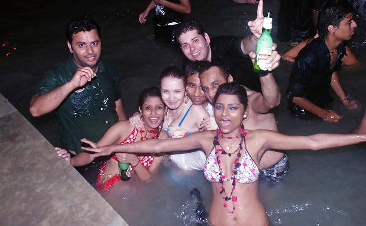 25P Indian Girls at Pool Party