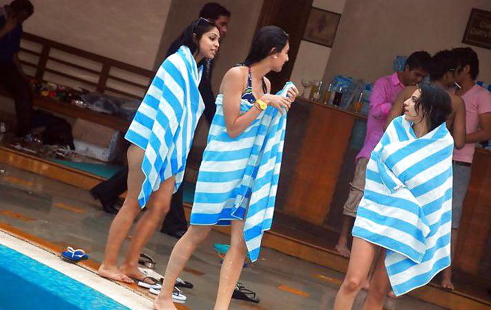 25P Indian Girls at Pool Party