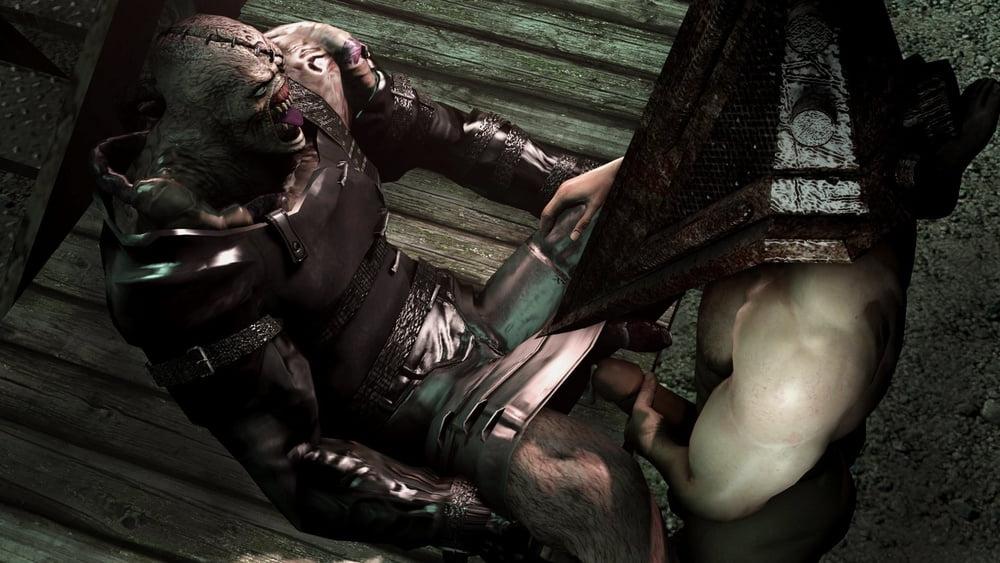 6P Gay monster sex