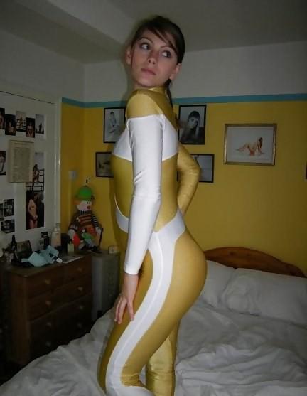 10P Spandex catsuit