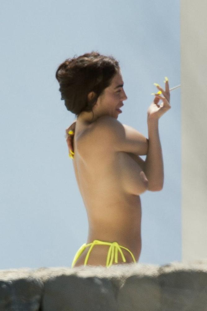 15P Katie Salmon topless Ibiza may 2019