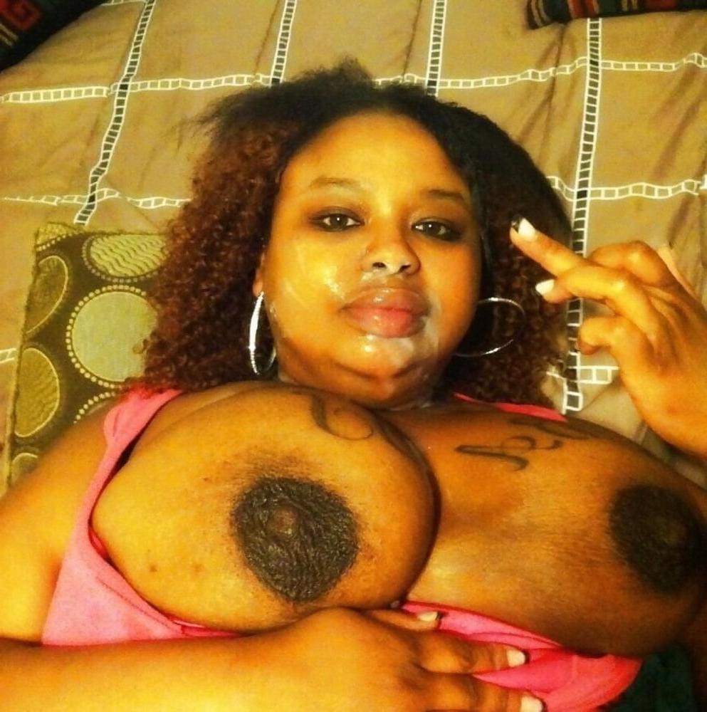 25P BBW Ebony Big Tits Facials 2