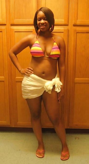 21P Cute Ebony College Gals Vol. II