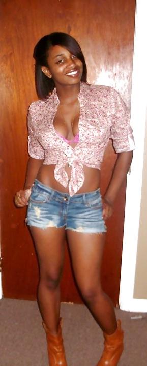 21P Cute Ebony College Gals Vol. II