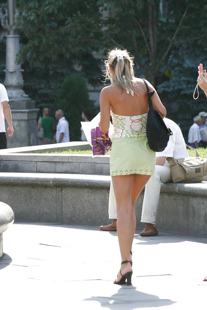 21P Mini Skirt Babes in Public