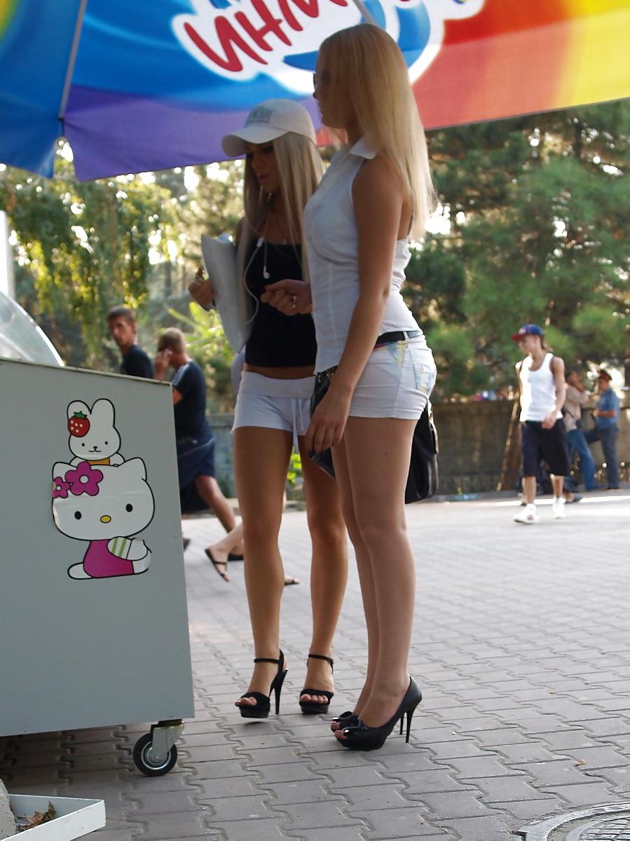 21P Mini Skirt Babes in Public