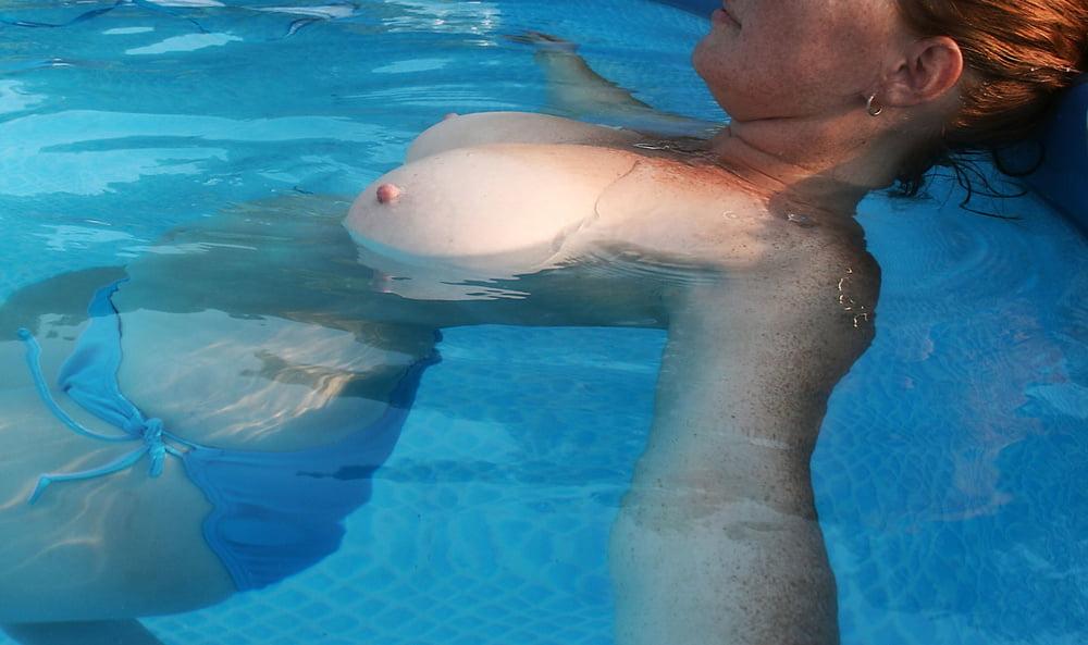 25P 2. Redhead wife poses for hubby