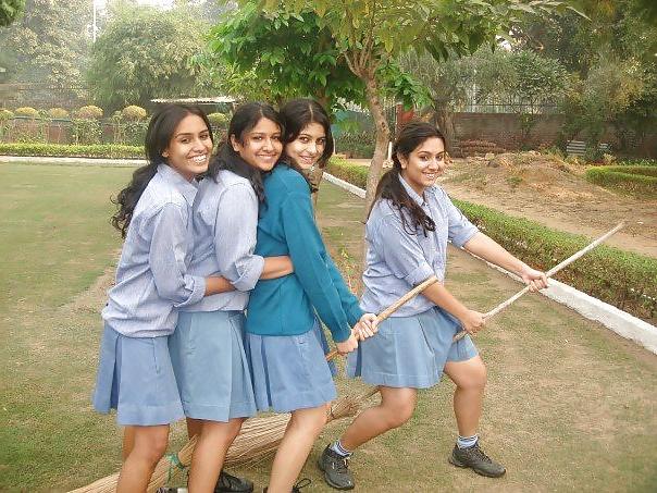 25P Indian School Girl