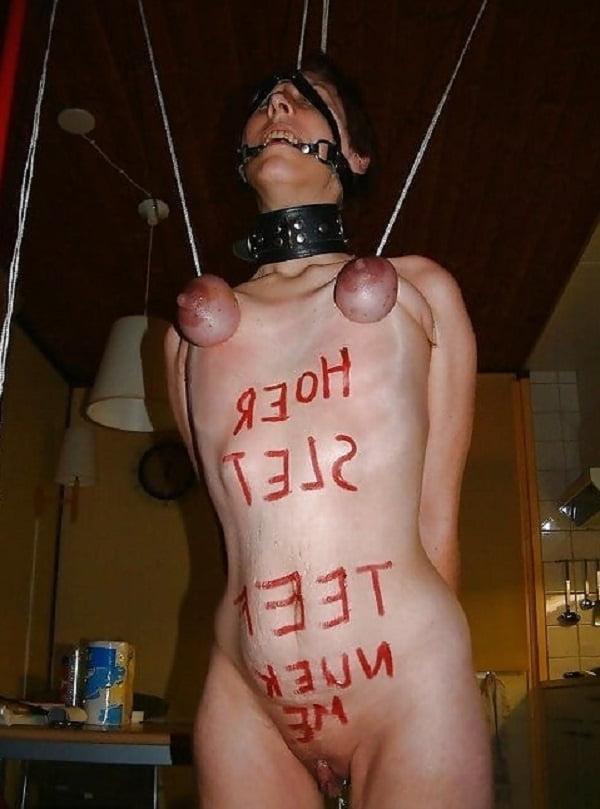 25P Girl in heavy tits bondage 5