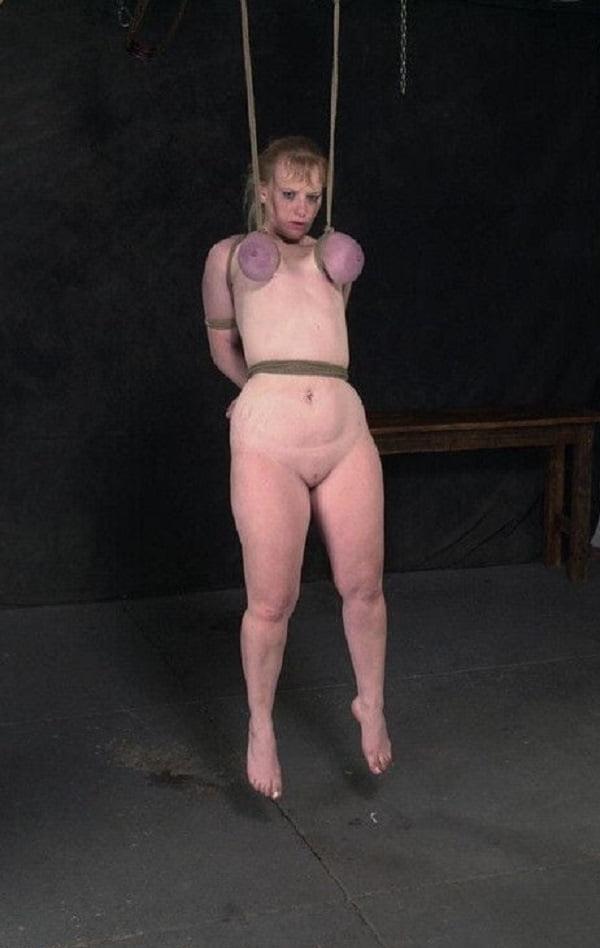 25P Girl in heavy tits bondage 5