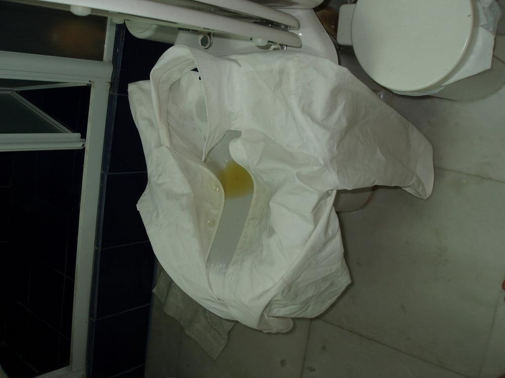 17P white blouse piss 1