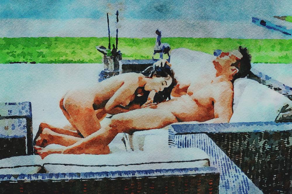 25P Erotic Digital Watercolor 60