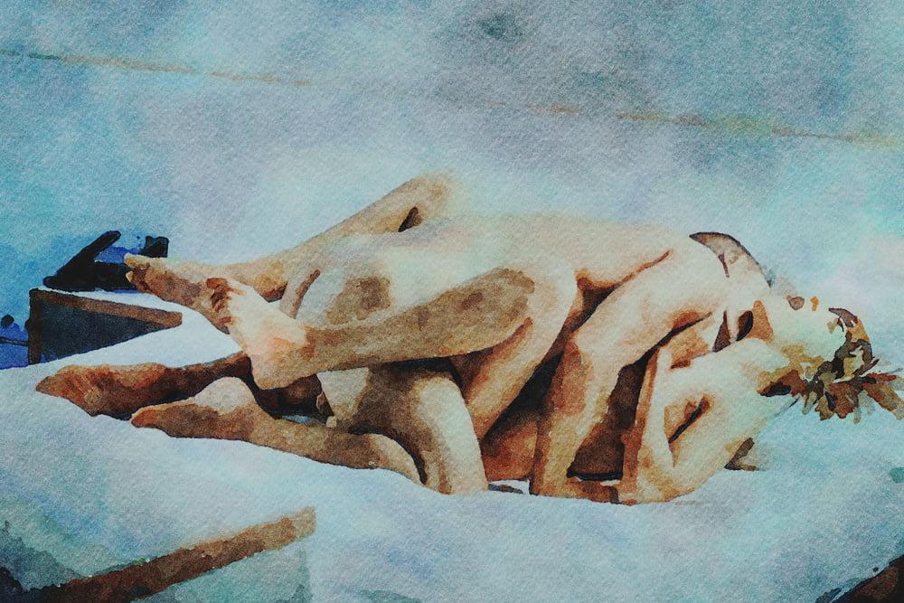 25P Erotische digitale Aquarell 58
