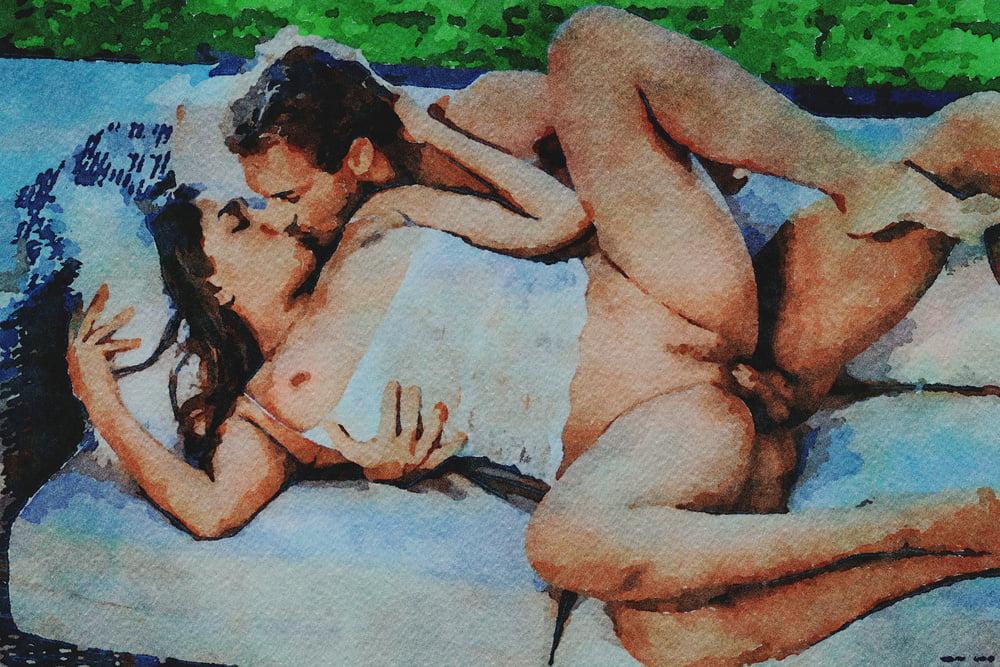 25P Erotische digitale Aquarell 58