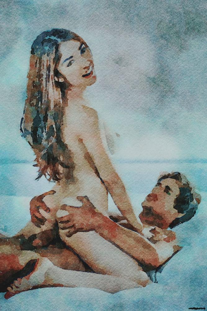 25P Erotische digitale Aquarell 58