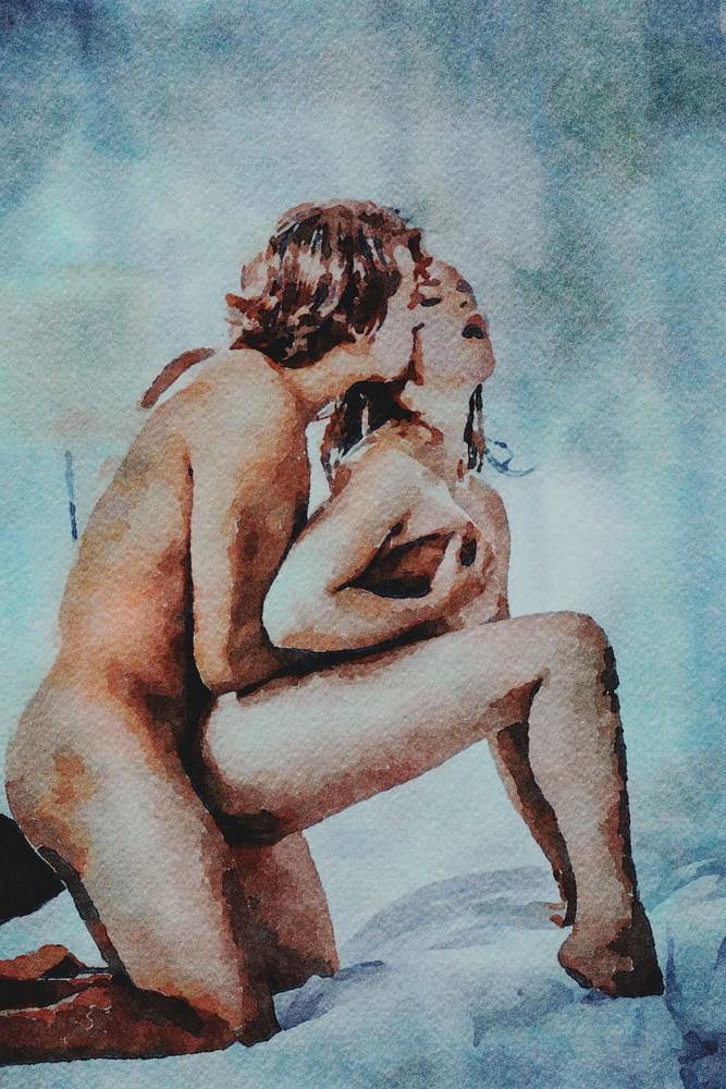 25P Erotische digitale Aquarell 58