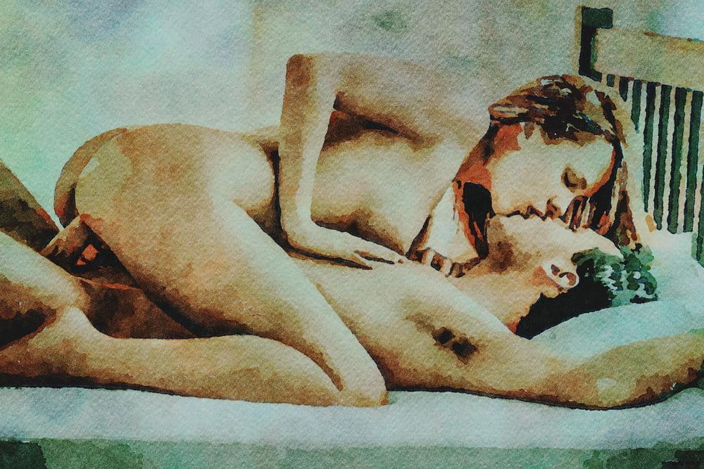 25P Erotische digitale Aquarell 58