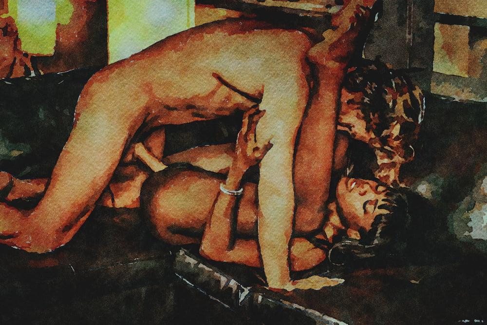 25P Erotische digitale Aquarell 58
