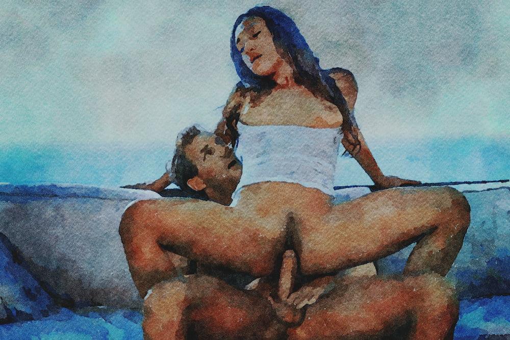 25P Erotische digitale Aquarell 58